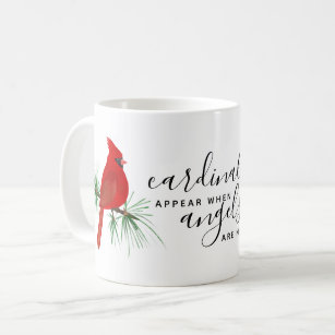 Kardinal erscheinen, wenn Engel in der Nähe sind Kaffeetasse