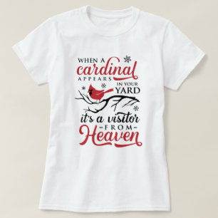 Kardinal erscheint Besucher aus dem Himmel Weihnac T-Shirt