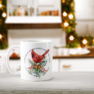 Kardinal erscheint Sympathie-Feiergrün Kaffeetasse