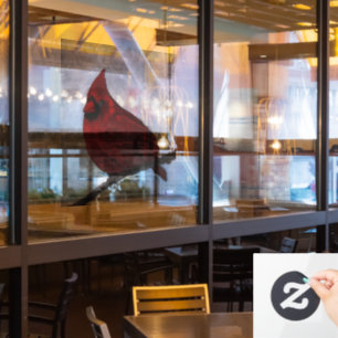 Kardinal-Fensterdekor Fensteraufkleber