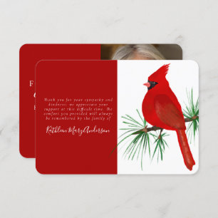 Kardinal Foto Gedenkfeier Dankeskarte