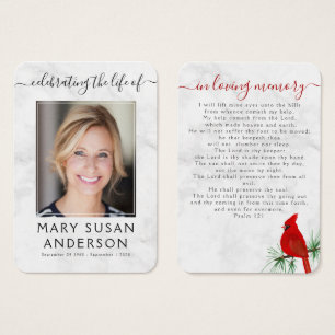 Kardinal-Foto-Gedenkkarte