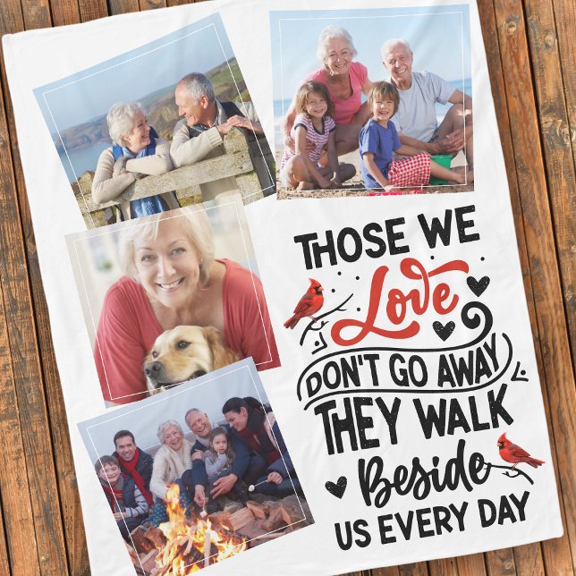 Kardinal Gedicht Fotos Memorial Keepake Fleecedecke (Von Creator hochgeladen)