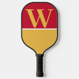Kardinal & Gold Uni Monogram Pickleball Paddel Pickleball Schläger