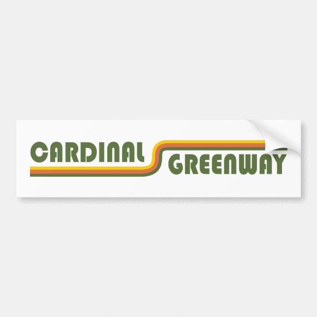 Kardinal Greenway Indiana Autoaufkleber (Vorne)