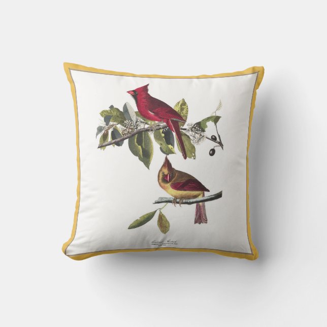 Kardinal Grosbeak Kissen (Vorderseite)