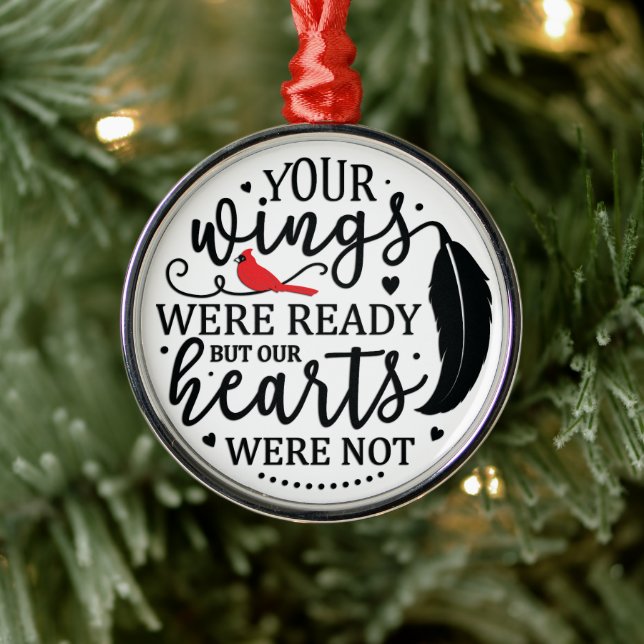 Kardinal/Ihre Wesen waren fertig Ornament Aus Metall (Baum)