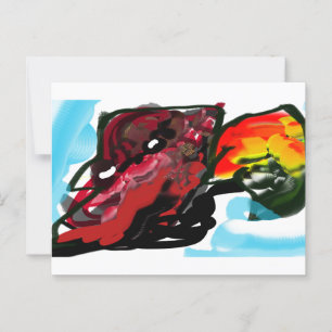 Kardinal im Norden Postkarte