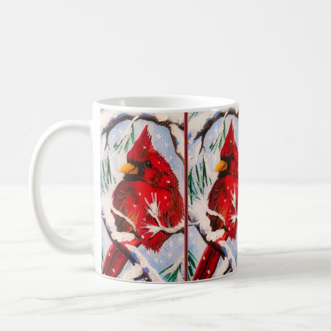 Kardinal im Roten Cup Kaffeetasse (Links)
