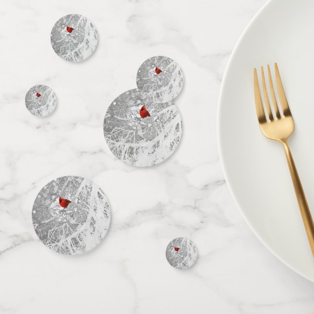 Kardinal im Winter Konfetti (Gruppe)