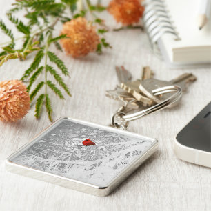 Kardinal im Winter Schlüsselanhänger