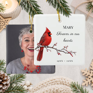 Kardinal In Loving Memory Gedenkfoto Keramikornament
