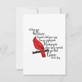 Kardinal-Karte Dankeskarte