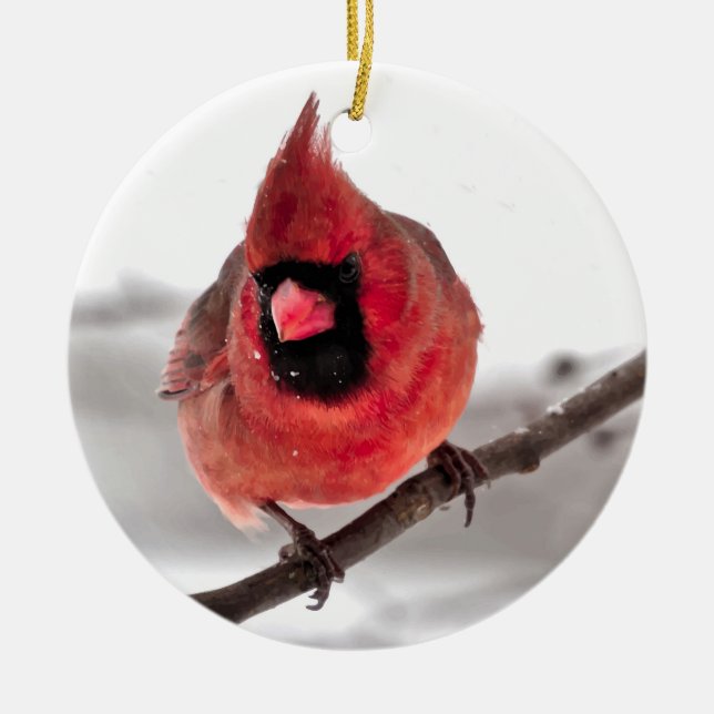 Kardinal Keramikornament (Vorne)