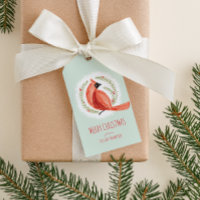 Kardinal Kraut-Geschenketikett mit Twine