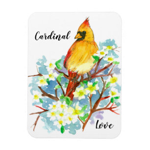 Kardinal Liebe Staat Bird of Virginia Magnet