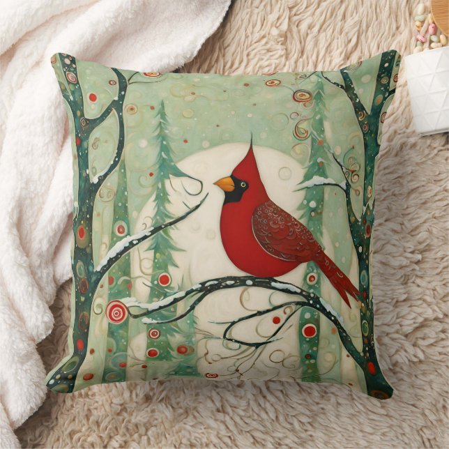 Kardinal Red Bird Kissen (Decke)