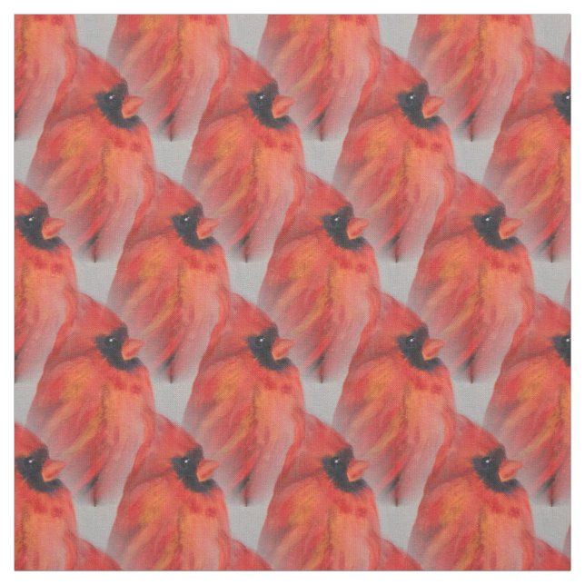Kardinal Red Bird Stoff (Muster)