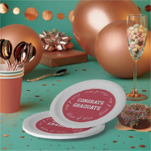 Kardinal Red Gray Glückwunschs Graduate Class of 2