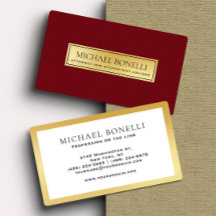 Kardinal Red Leather Gold Label Führungskraft