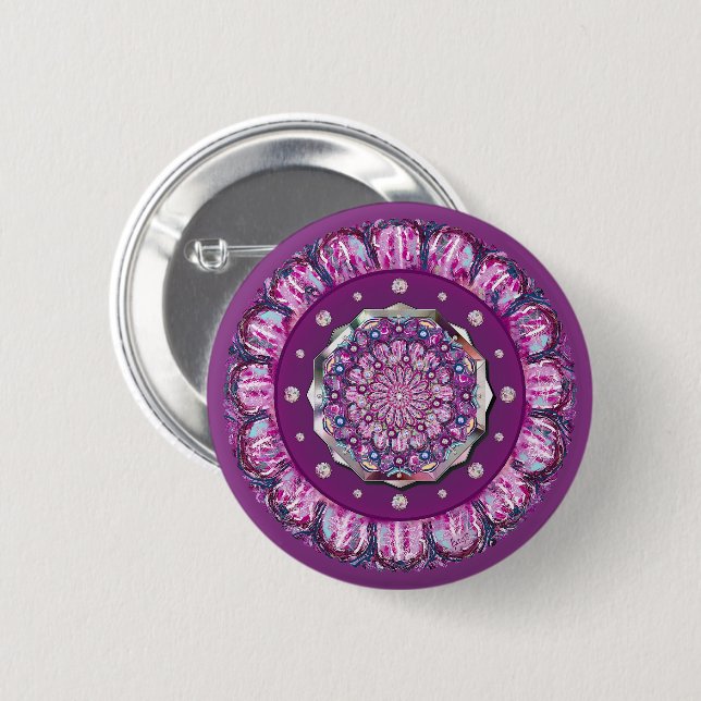 Kardinal Red Rosace Button (Vorne & Hinten)