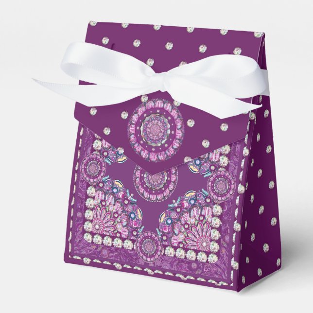 Kardinal Red Rosace Geschenkschachtel (Vorderseite)
