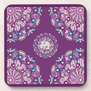 Kardinal Red Rosace Getränkeuntersetzer