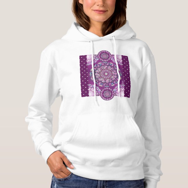 Kardinal Red Rosace Hoodie (Vorderseite)