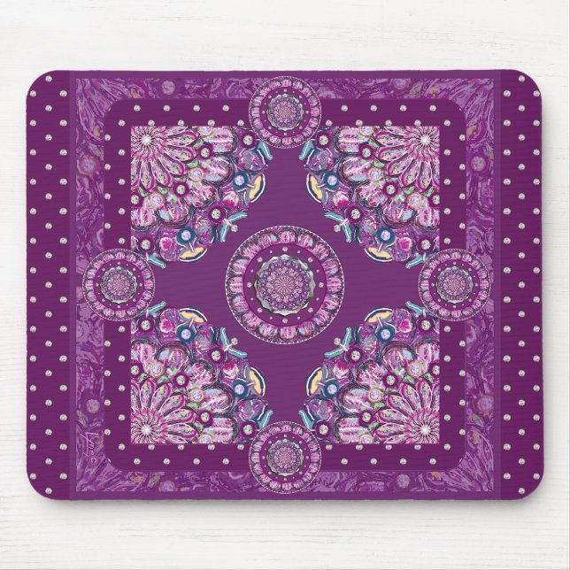 Kardinal Red Rosace Mousepad (Vorne)