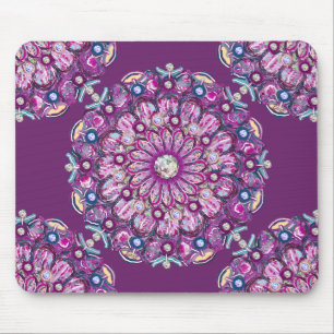 Kardinal Red Rosace Mousepad