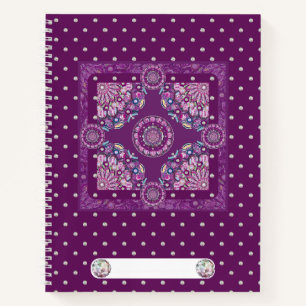 Kardinal Red Rosace Notizbuch