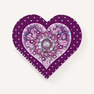 Kardinal Red Rosace Notizbuch