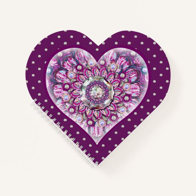 Kardinal Red Rosace Notizbuch (Vorderseite)