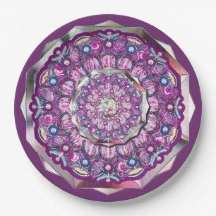 Kardinal Red Rosace Pappteller