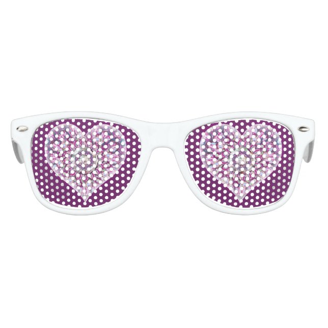 Kardinal Red Rosace Partybrille (Vorderseite)