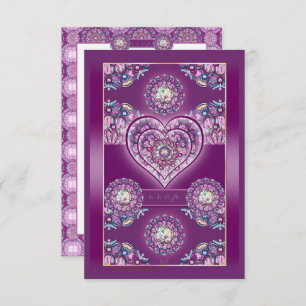 Kardinal Red Rosace RSVP Karte