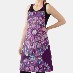 Kardinal Red Rosace Schürze