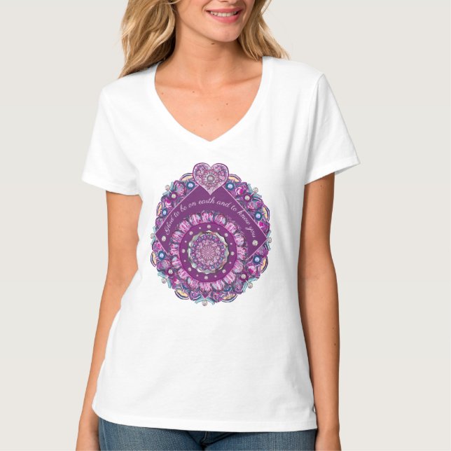 Kardinal Red Rosace T-Shirt (Vorderseite)