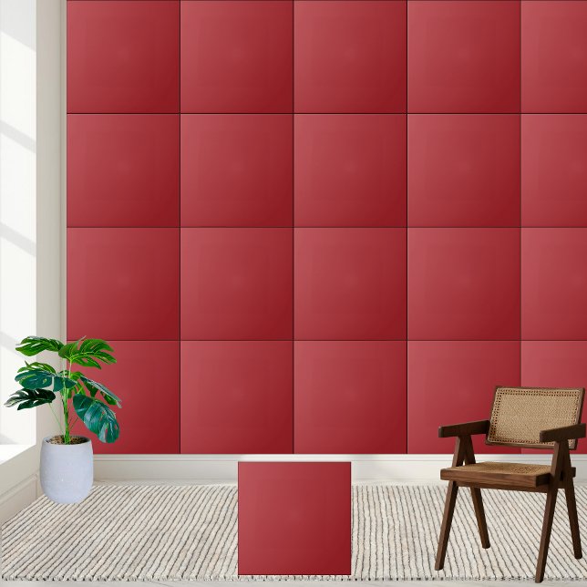Kardinal Red Solid Color Keramik Tile Fliese (Cardinal Red Solid Color Ceramic Tile)