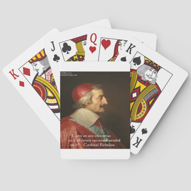 Kardinal Richelieu Erfolgsquote Spielkarten (Rückseite)