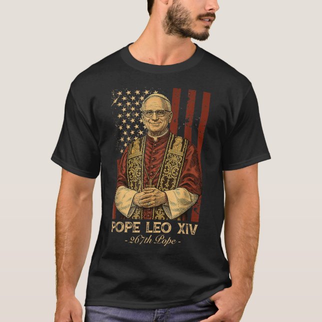 Kardinal Robert Francis Prevost Pope Leo Xiv Ameri T-Shirt (Vorderseite)