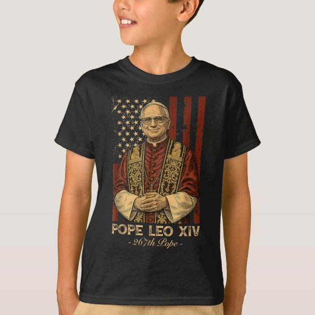 Kardinal Robert Francis Prevost Pope Leo Xiv Ameri T-Shirt (Vorderseite)