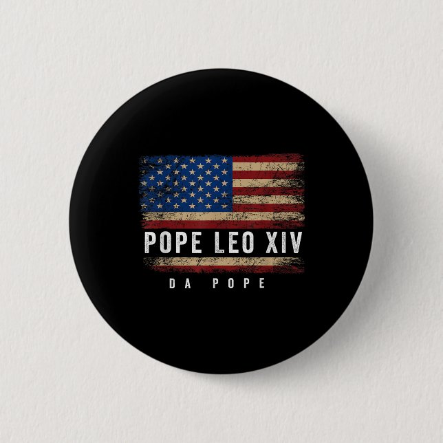 Kardinal Robert Prevo Da Pope Leo Xiv Da Pop Catho Button (Vorderseite)