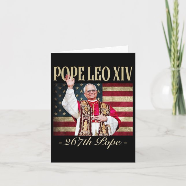 Kardinal Robert Prevost Pope Leo Xiv 6 Karte (Vorderseite)