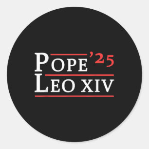 Kardinal Robert Prevost Pope Leo Xiv Fahne 2025 Runder Aufkleber
