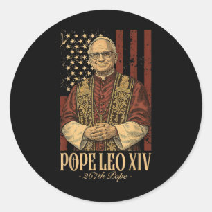 Kardinal Robert Prevost Pope Leo Xiv Runder Aufkleber