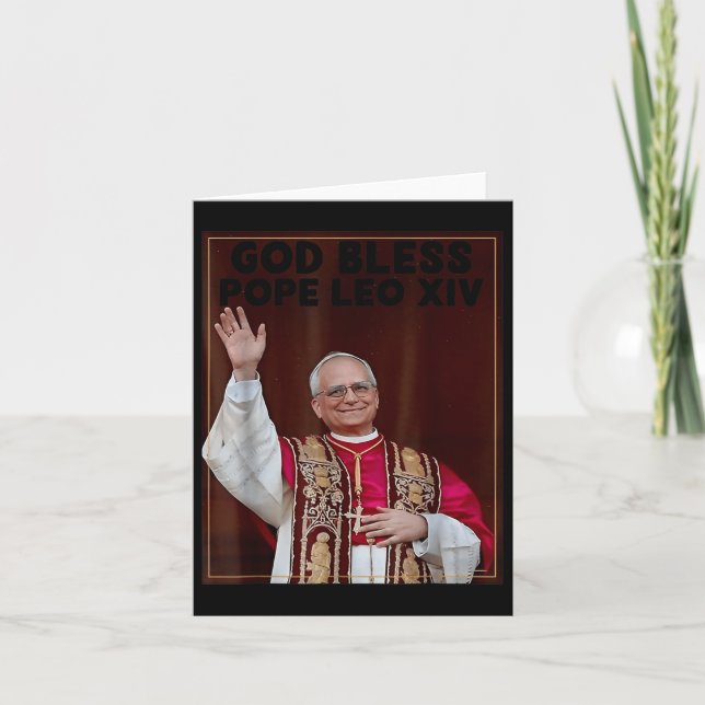 Kardinal Robert Prevost Shirt Papst Leo Xiv 5 Karte (Vorderseite)