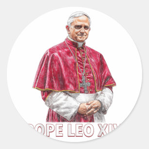 Kardinal Robert Prevost Shirt Papst Leo Xiv _8 Runder Aufkleber