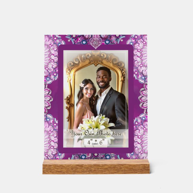 Kardinal Rosace Acrylschild (Vorderseite)