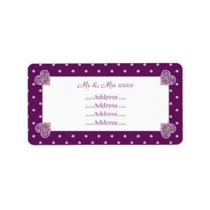 Kardinal Rosace Adressaufkleber